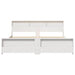 Cadru de pat cu raft Alb 180 x 200 cm Lemn masiv de pin - WALTI WALTI