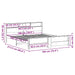 Cadru de pat cu raft Alb 180 x 200 cm Lemn masiv de pin - WALTI WALTI