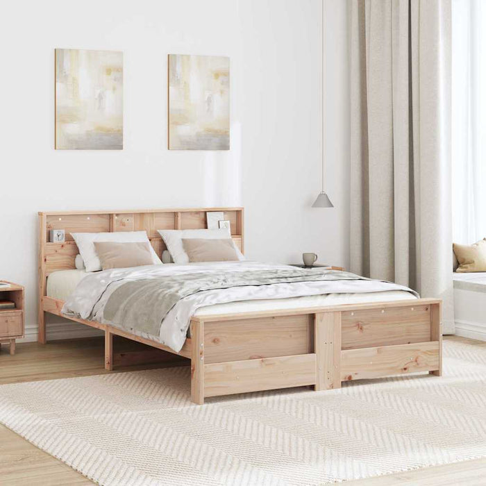 Cadru de pat cu headboard Maro 160 x 200 cm Lemn compozit - WALTI WALTI