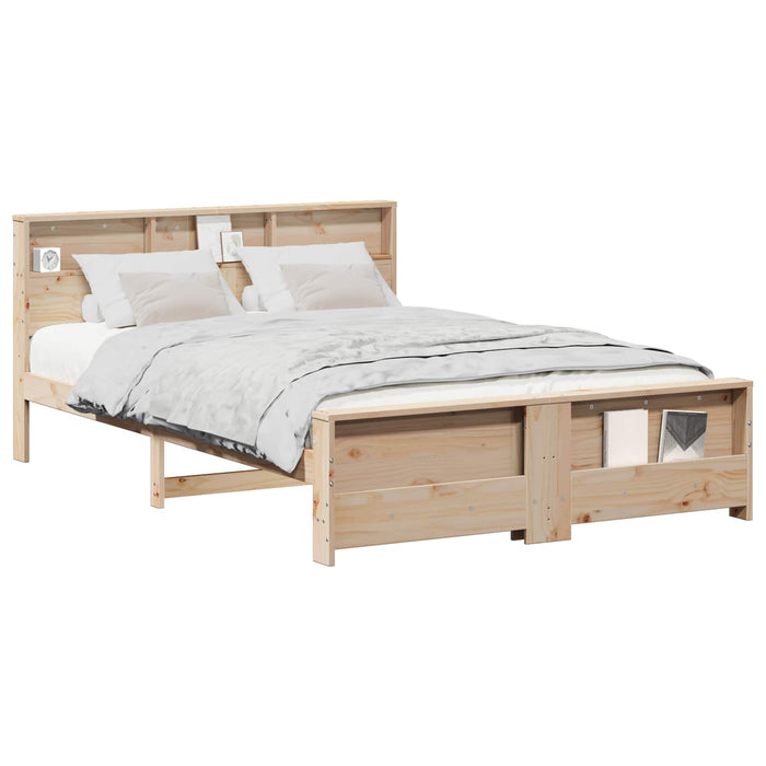 Cadru de pat cu headboard Maro 160 x 200 cm Lemn compozit - WALTI WALTI