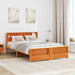 Cadru de pat Maroniu cerat 150 x 200 cm Lemn compozit - WALTI WALTI