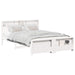 Cadru de pat cu headboard Alb 140 x 200 cm Lemn compozit - WALTI WALTI
