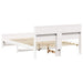 Cadru de pat cu headboard Alb 140 x 200 cm Lemn compozit - WALTI WALTI