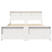 Cadru de pat cu headboard Alb 140 x 200 cm Lemn compozit - WALTI WALTI