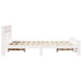 Cadru de pat cu headboard Alb 140 x 200 cm Lemn compozit - WALTI WALTI