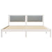 Cadru de pat Gri deschis 200 x 200 cm Lemn de pin masiv - WALTI WALTI
