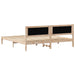 Cadru de pat cu headboard Gri închis 200 x 200 cm țesătură - WALTI WALTI