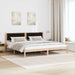 Cadru de pat cu headboard Negru 200 x 200 cm țesătură - WALTI WALTI