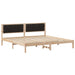 Cadru de pat cu headboard Negru 200 x 200 cm țesătură - WALTI WALTI