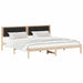 Cadru de pat cu headboard Negru 200 x 200 cm țesătură - WALTI WALTI