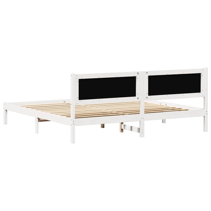 Cadru de pat cu headboard Gri deschis 200 x 200 cm țesătură - WALTI WALTI