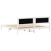 Cadru de pat cu headboard Gri deschis 200 x 200 cm țesătură - WALTI WALTI