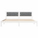 Cadru de pat cu headboard Gri deschis 200 x 200 cm țesătură - WALTI WALTI