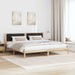 Cadru de pat cu headboard Negru 200 x 200 cm Lemn de pin masiv - WALTI WALTI