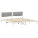 Cadru de pat Gri deschis 200 x 200 cm Lemn de pin masiv - WALTI WALTI