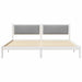 Cadru de pat Gri deschis 200 x 200 cm Lemn de pin masiv - WALTI WALTI