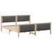 Cadru de pat cu headboard Gri închis 180 x 200 cm țesătură - WALTI WALTI