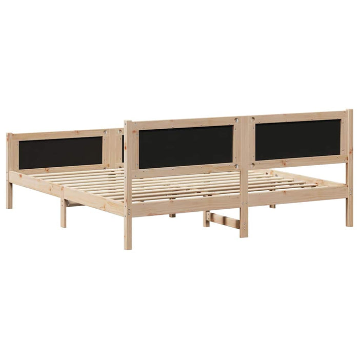 Cadru de pat cu headboard Gri închis 180 x 200 cm țesătură - WALTI WALTI