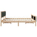 Cadru de pat cu headboard Gri închis 180 x 200 cm țesătură - WALTI WALTI