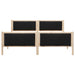 Cadru de pat cu headboard Negru 180 x 200 cm țesătură - WALTI WALTI