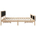 Cadru de pat cu headboard Negru 180 x 200 cm țesătură - WALTI WALTI