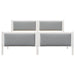 Cadru de pat cu headboard Gri deschis 180 x 200 cm țesătură - WALTI WALTI