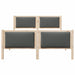 Cadru de pat cu headboard Gri închis 160 x 200 cm țesătură - WALTI WALTI