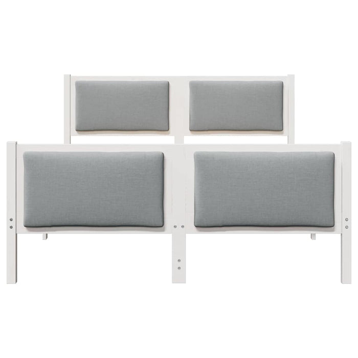 Cadru de pat cu headboard Gri deschis 160 x 200 cm țesătură - WALTI WALTI