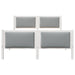 Cadru de pat cu headboard Gri deschis 160 x 200 cm țesătură - WALTI WALTI