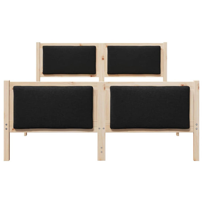 Cadru de pat cu headboard Negru 150 x 200 cm țesătură - WALTI WALTI