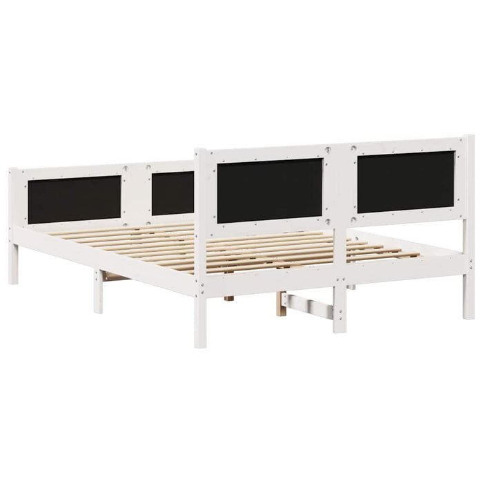 Cadru de pat cu headboard Gri deschis 140 x 200 cm țesătură - WALTI WALTI
