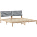 Cadru de pat cu tăblie tapițată cu headboard Maro 200 x 200 cm - WALTI WALTI
