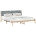 Cadru de pat cu tăblie tapițată cu headboard Maro 200 x 200 cm - WALTI WALTI