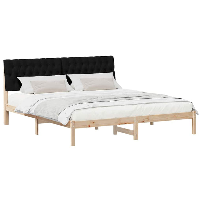 Cadru de pat cu tăblie tapițată cu headboard Maro 180 x 200 cm - WALTI WALTI