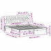 Cadru de pat cu tăblie tapițată cu headboard Maro 180 x 200 cm - WALTI WALTI