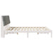 Cadru de pat cu tăblie tapițată cu headboard Alb 180 x 200 cm - WALTI WALTI