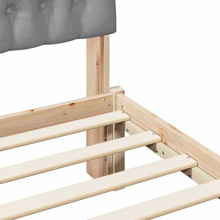 Cadru de pat cu tăblie tapițată cu headboard Maro 150 x 200 cm - WALTI WALTI