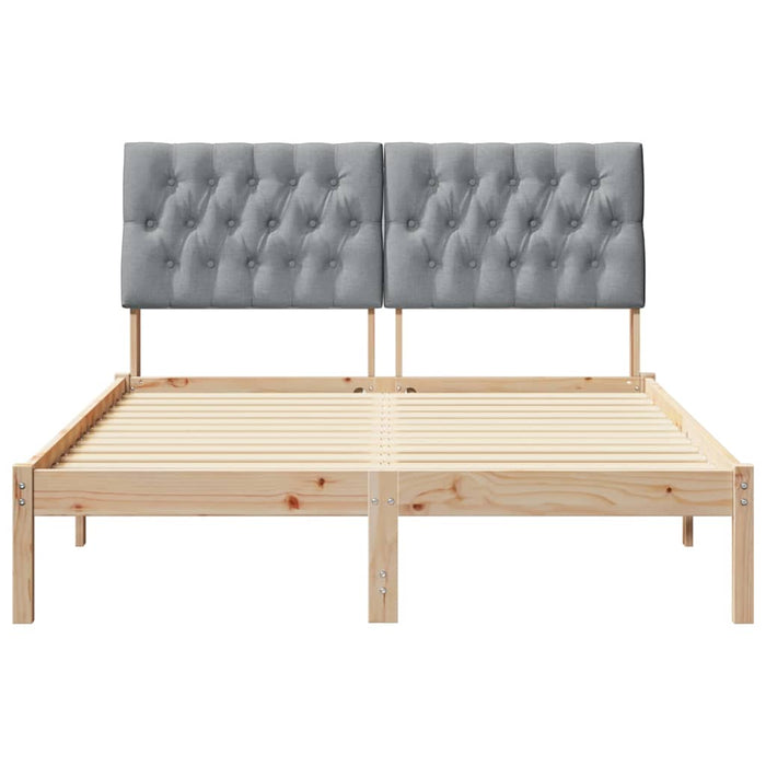 Cadru de pat cu tăblie tapițată cu headboard Maro 150 x 200 cm - WALTI WALTI