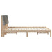 Cadru de pat cu tăblie tapițată cu headboard Maro 150 x 200 cm - WALTI WALTI