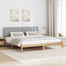 Cadru de pat cu headboard Maro 200 x 200 cm Lemn de pin masiv - WALTI WALTI