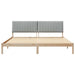 Cadru de pat cu headboard Maro 200 x 200 cm Lemn de pin masiv - WALTI WALTI