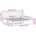 Cadru de pat cu headboard Maro 200 x 200 cm Lemn de pin masiv - WALTI WALTI