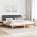 Cadru de pat cu headboard Maro 200 x 200 cm Lemn de pin masiv - WALTI WALTI