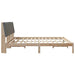 Cadru de pat cu headboard Maro 200 x 200 cm Lemn de pin masiv - WALTI WALTI