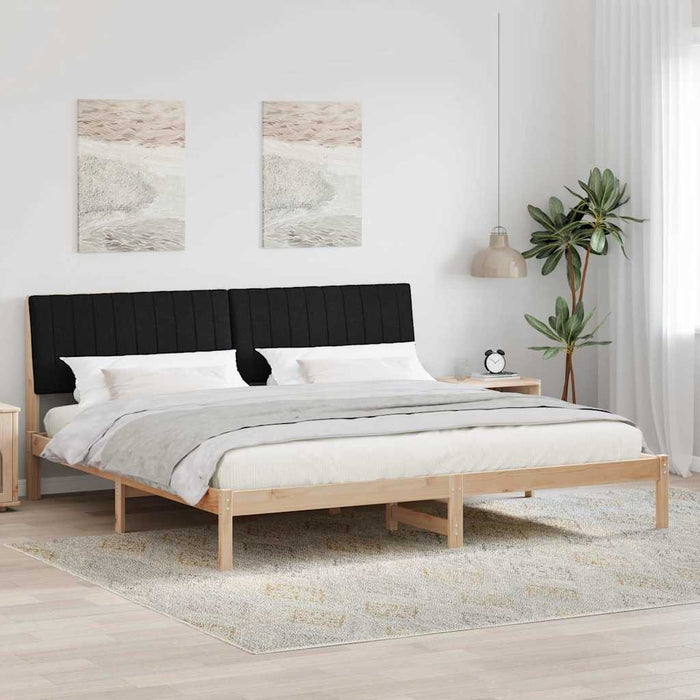 Cadru de pat cu headboard Maro 200 x 200 cm Lemn de pin masiv - WALTI WALTI