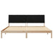 Cadru de pat cu headboard Maro 200 x 200 cm Lemn de pin masiv - WALTI WALTI