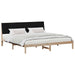Cadru de pat cu headboard Maro 200 x 200 cm Lemn de pin masiv - WALTI WALTI