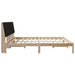 Cadru de pat cu headboard Maro 200 x 200 cm Lemn de pin masiv - WALTI WALTI