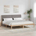 Cadru de pat cu headboard Maro 200 x 200 cm Lemn de pin masiv - WALTI WALTI