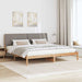 Cadru de pat cu headboard Maro 200 x 200 cm Lemn de pin masiv - WALTI WALTI